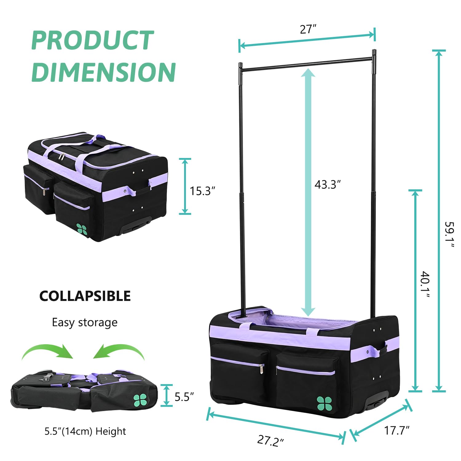 Collapsible garment rack sale for dance